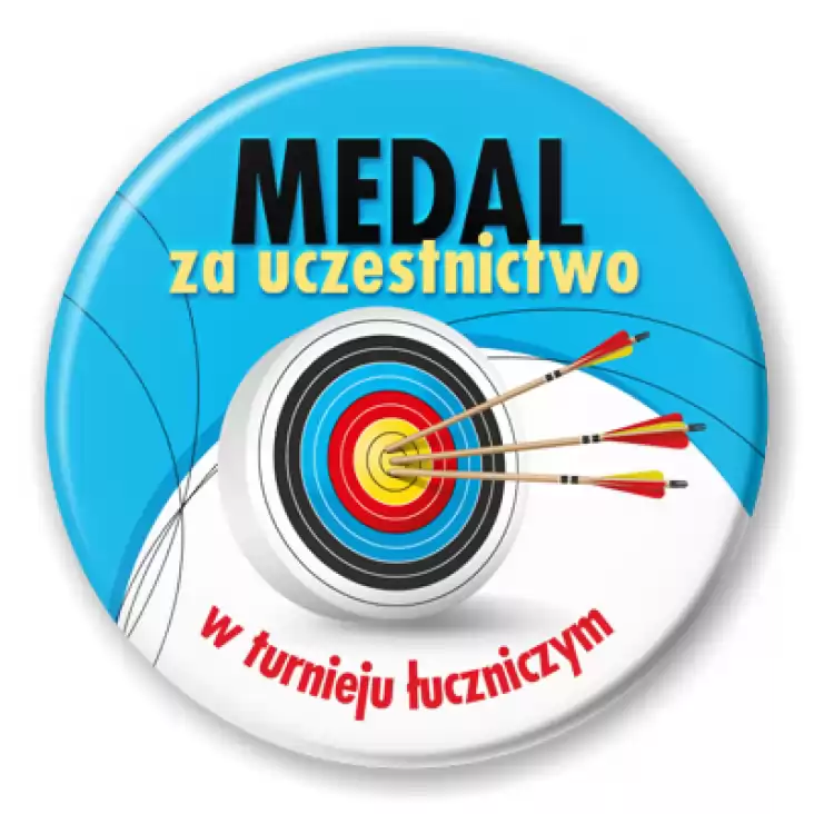 przypinka Medal za uczestnictwo u turnieju łuczniczym
