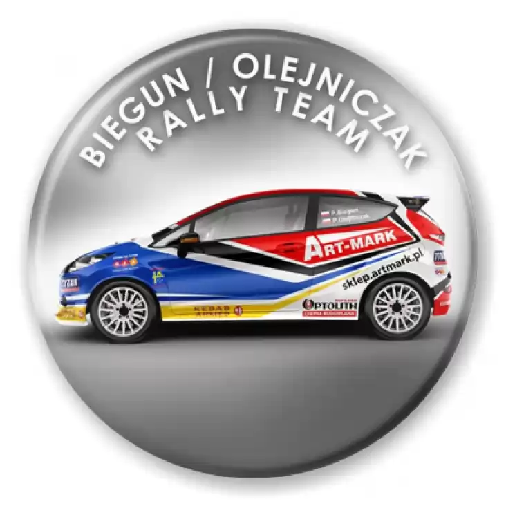 przypinka Biegun Olejniczak Rally Team