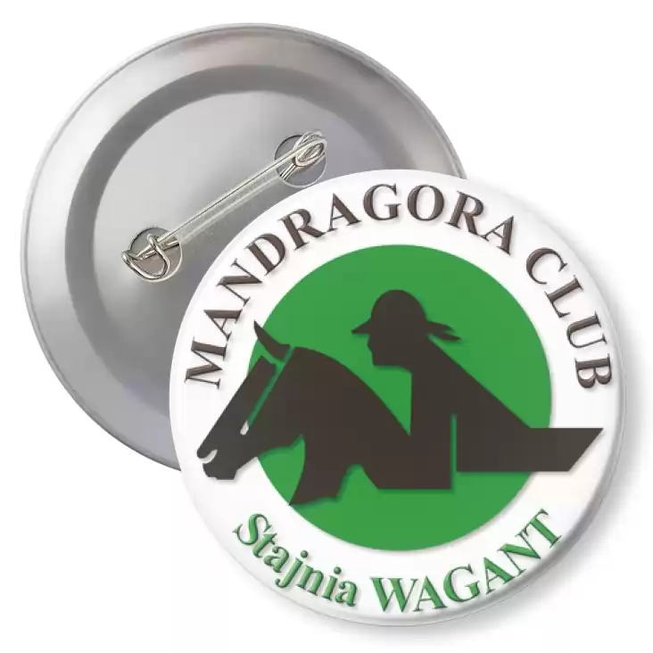 przypinka z agrafką Madragora Club