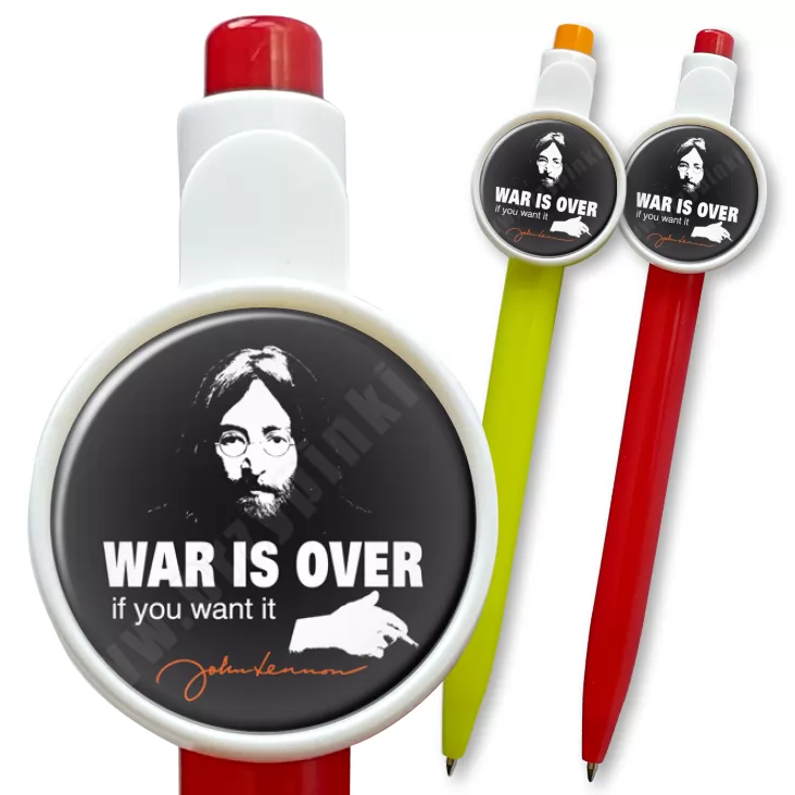 przypinka długopis War is over if you want it