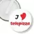 Przypinka klips I love Telepizza