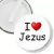 Przypinka klips I love Jezus