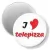 Przypinka magnes I love Telepizza
