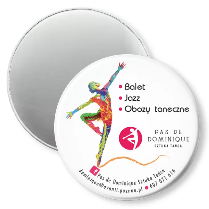 przypinka magnes Balet - Jazz - Obozy taneczne