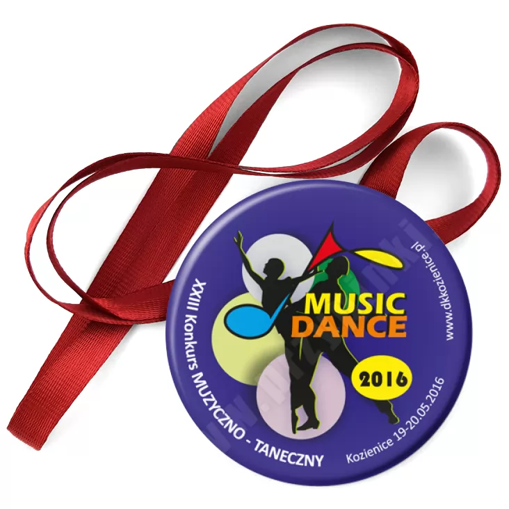 przypinka medal Music Dance 2016