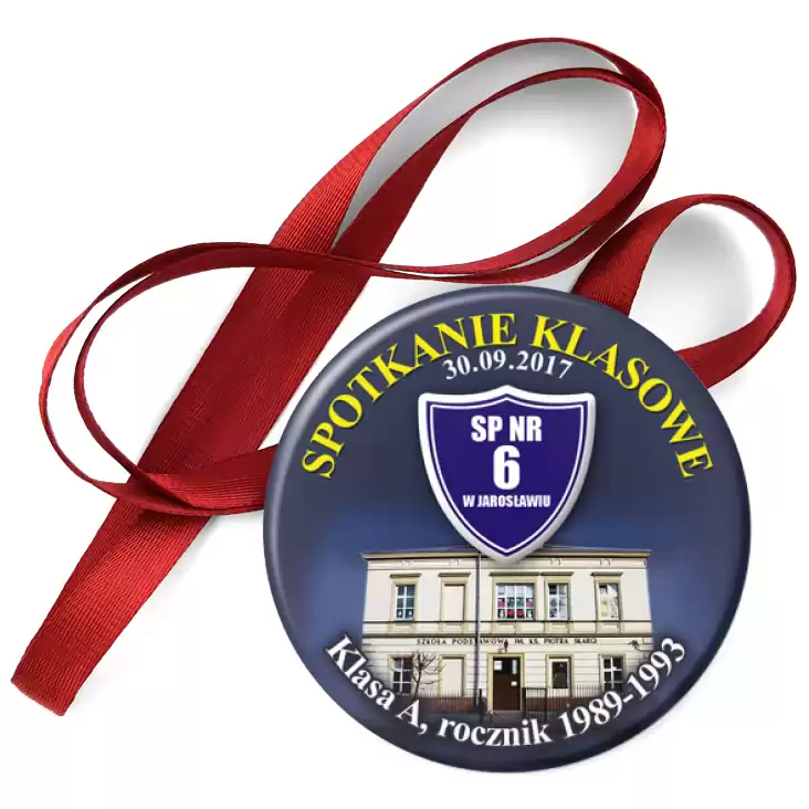 przypinka medal Spotkanie klasowe - SP nr 6 w Jaroslawiu