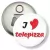 Przypinka otwieracz-magnes I love Telepizza