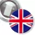 Przypinka z żabką Flaga Wielka Brytania
