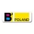 przypinka prostokąt B3 Poland