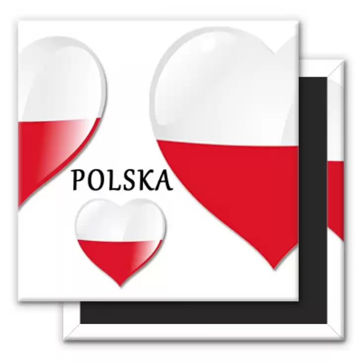 magnes 50x50mm Polska