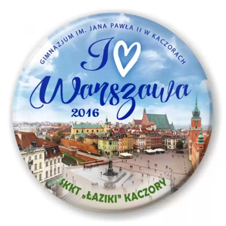 przypinka Wycieczka Kaczory - Warszawa 2016