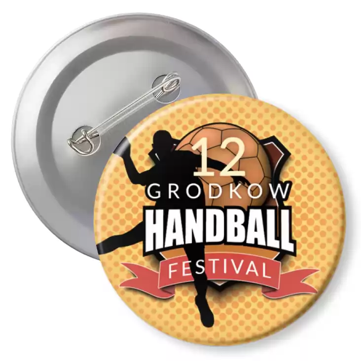 przypinka z agrafką 12 Grodków Handball Festival