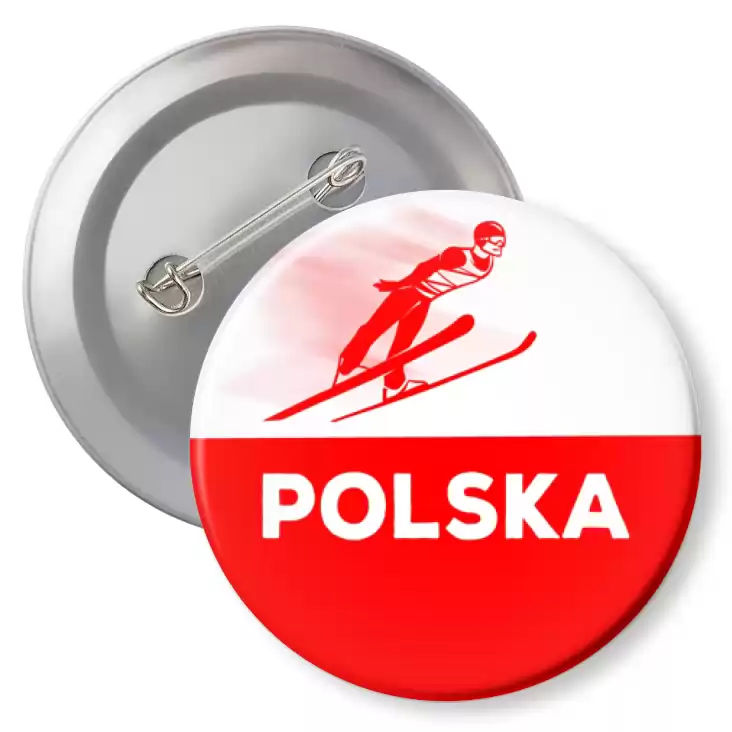 przypinka agrafka Skoki narciarskie Polska