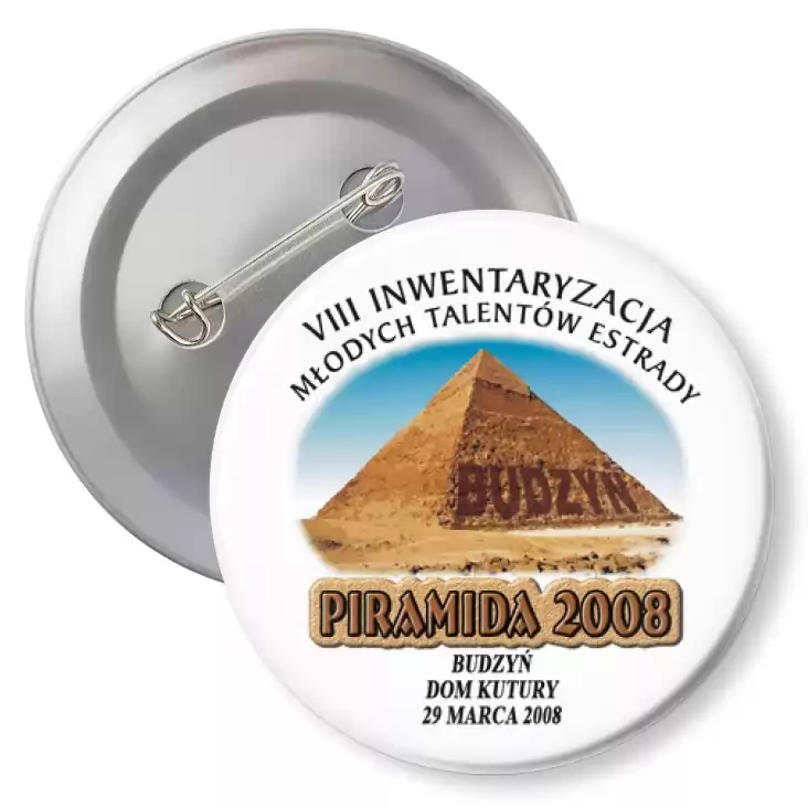 przypinka z agrafką Piramida - Budzyń 2008
