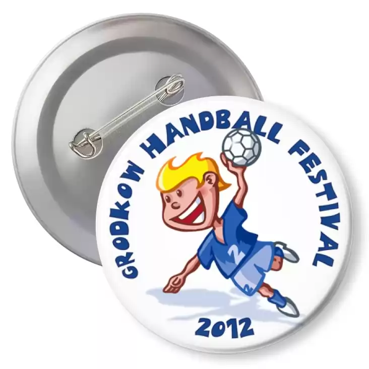 przypinka z agrafką Handball Festiwal 2012