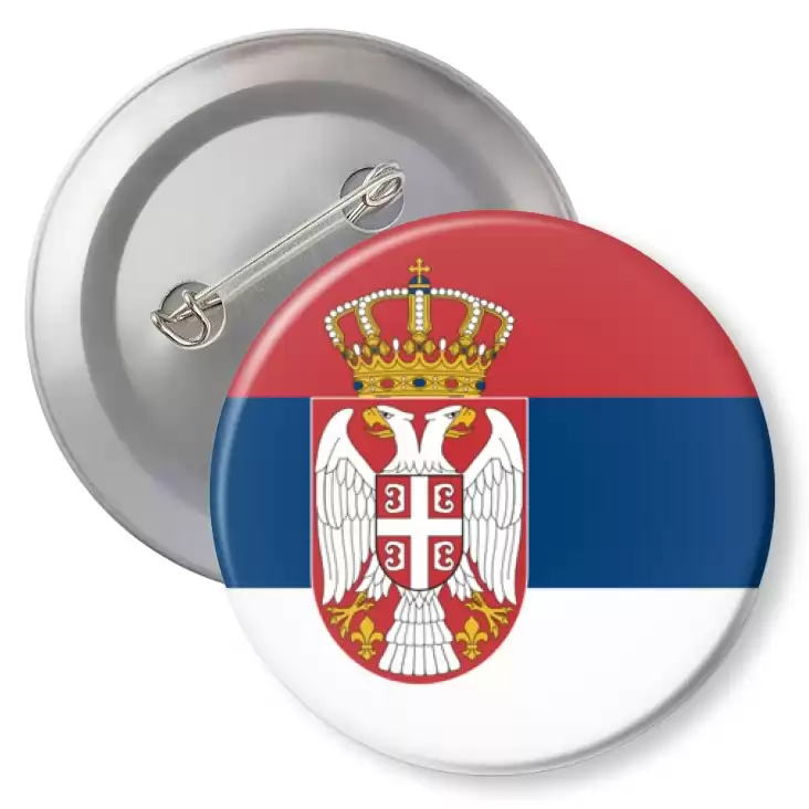 przypinka agrafka Flaga Serbia