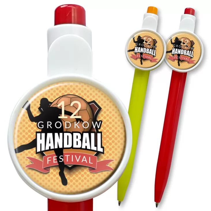przypinka długopis 12 Grodków Handball Festival
