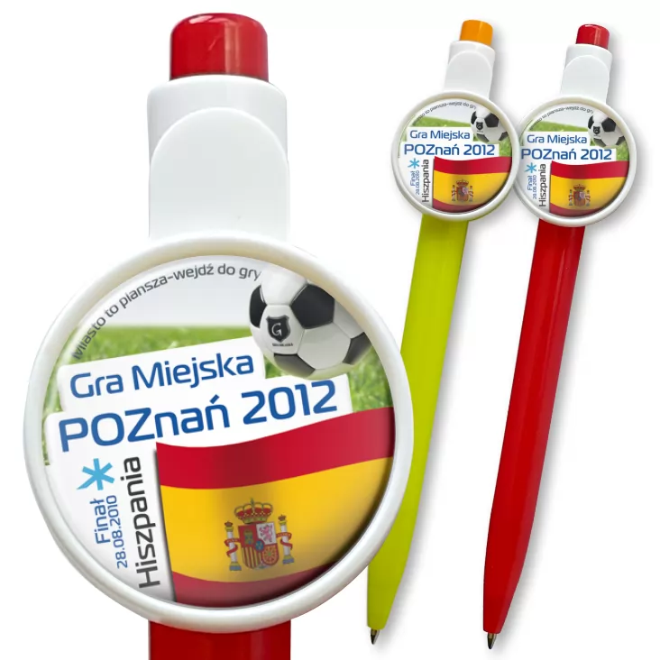 przypinka długopis Gra Miejska - Poznań 2012 - Hiszpania