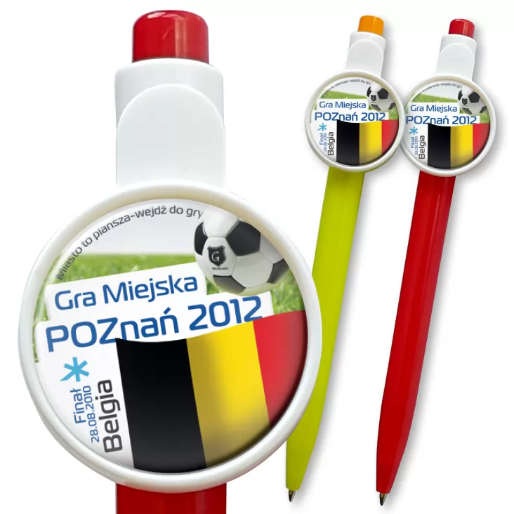 przypinka długopis Gra Miejska - Poznań 2012 - Belgia