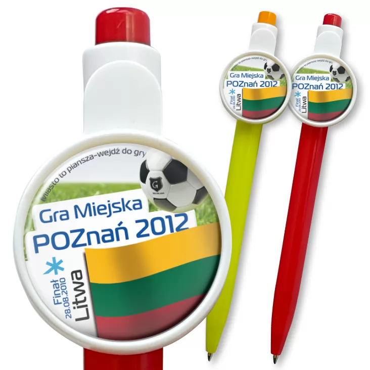 przypinka długopis Gra Miejska - Poznań 2012 - Litwa