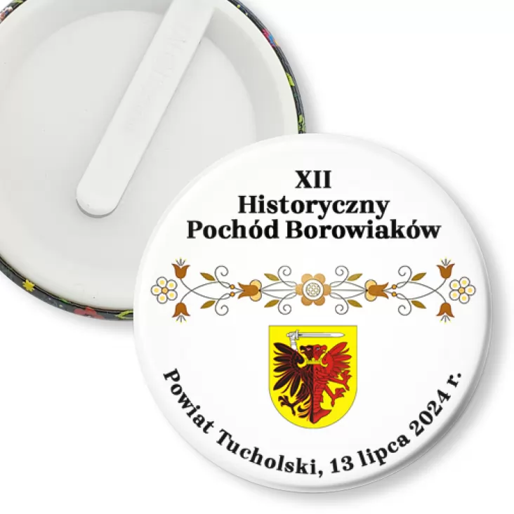 przypinka klips XII Historyczny Pochód Borowiaków