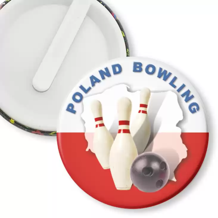 przypinka klips Poland Bowling