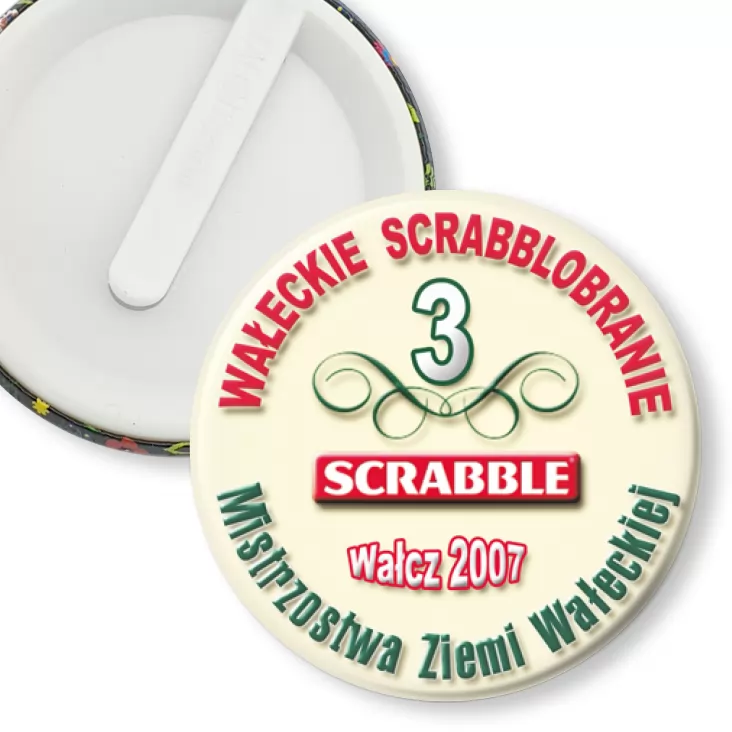 przypinka klips Scrabble MZW 2007