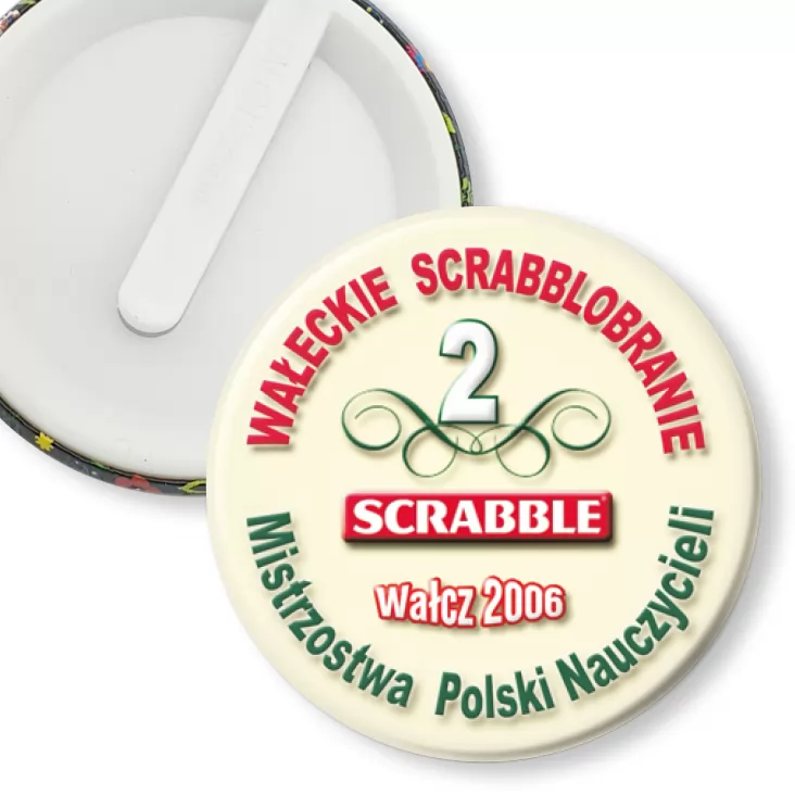 przypinka klips Mistrzostwa Polski Nauczycieli - Scrabble 2006