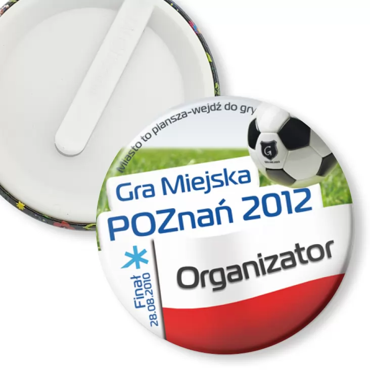 przypinka klips Gra Miejska - Poznań 2012 - Polska