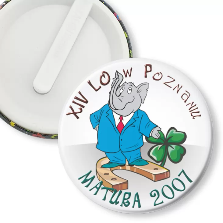 przypinka klips Matura 2007 - XIV Lo nw Poznaniu