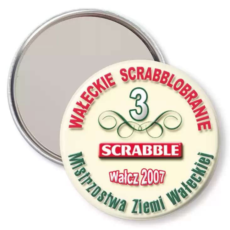 przypinka lusterko Scrabble MZW 2007