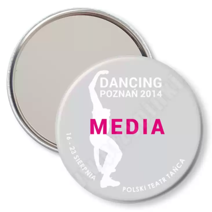 przypinka lusterko Dancing Poznań 2014 Media