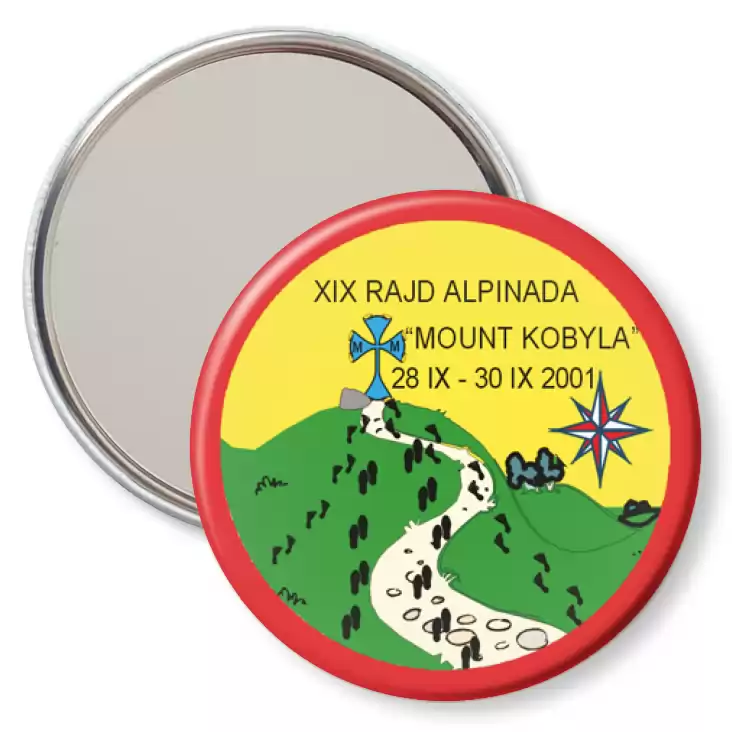 przypinka lusterko XIX Rajd Alpinada Mount Kobyla