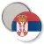 Przypinka lusterko Flaga Serbia