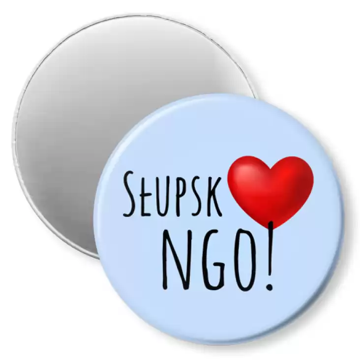 przypinka magnes Słupsk love NGO