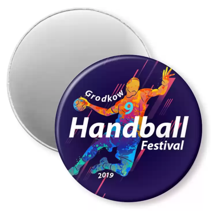 przypinka magnes 9 Grodkow Handball Festival 2019