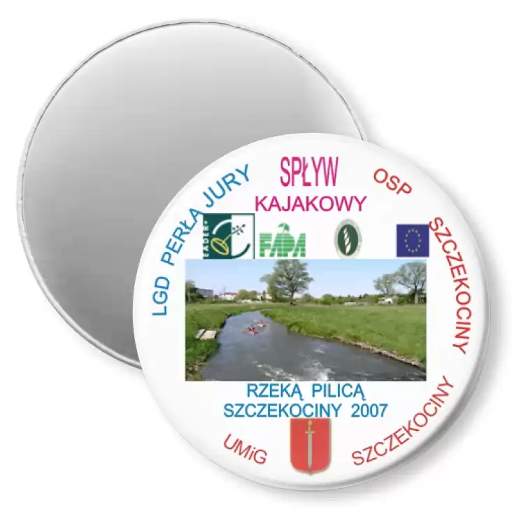 przypinka magnes Spływ Kajakowy Pilicą - Szczekociny 2007