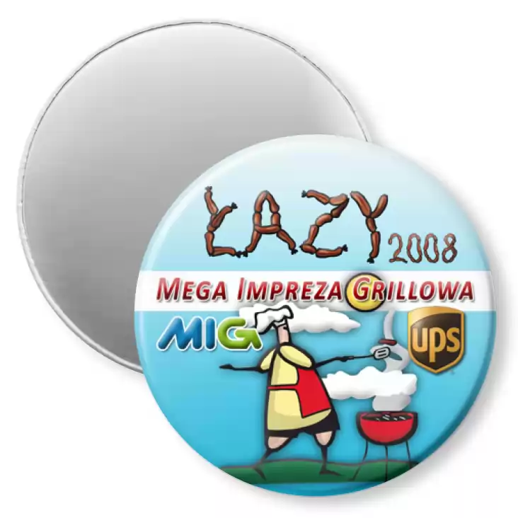 przypinka magnes MIG 2008 - Mega Impreza Grillowa