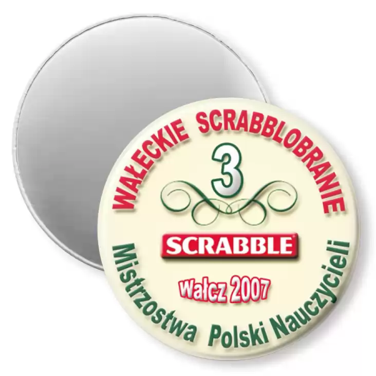 przypinka magnes Scrabble MPN 2007
