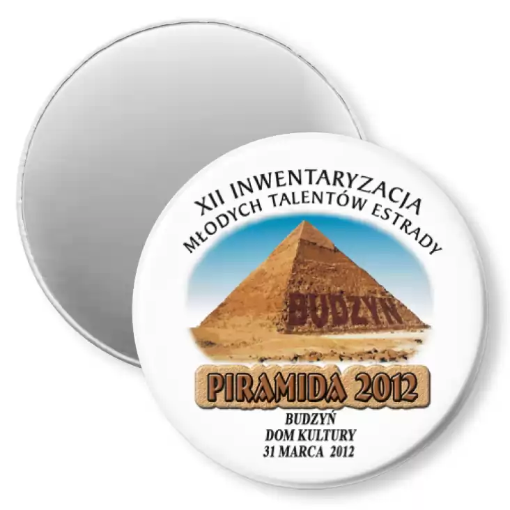 przypinka magnes Piramida 2012 - Budzyń