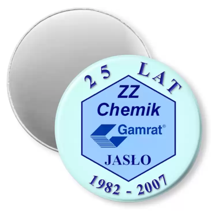przypinka magnes ZZ Chemik Jasło - 25 lat