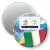 Przypinka magnes 300 dni do Euro - II Piłkarska Gra Miejska - Włochy