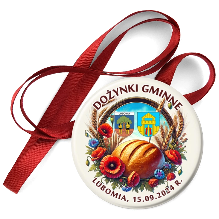 przypinka medal Dożynki Gminne Lubomia 2024
