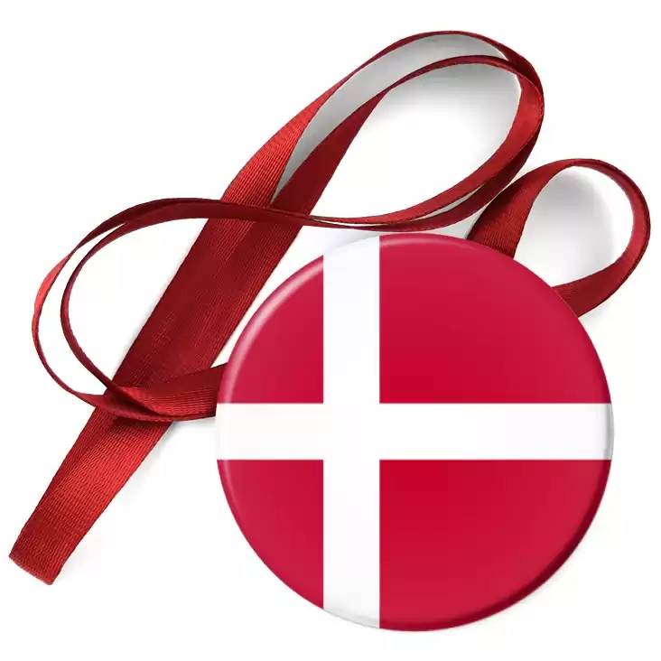 przypinka medal Flaga Dania