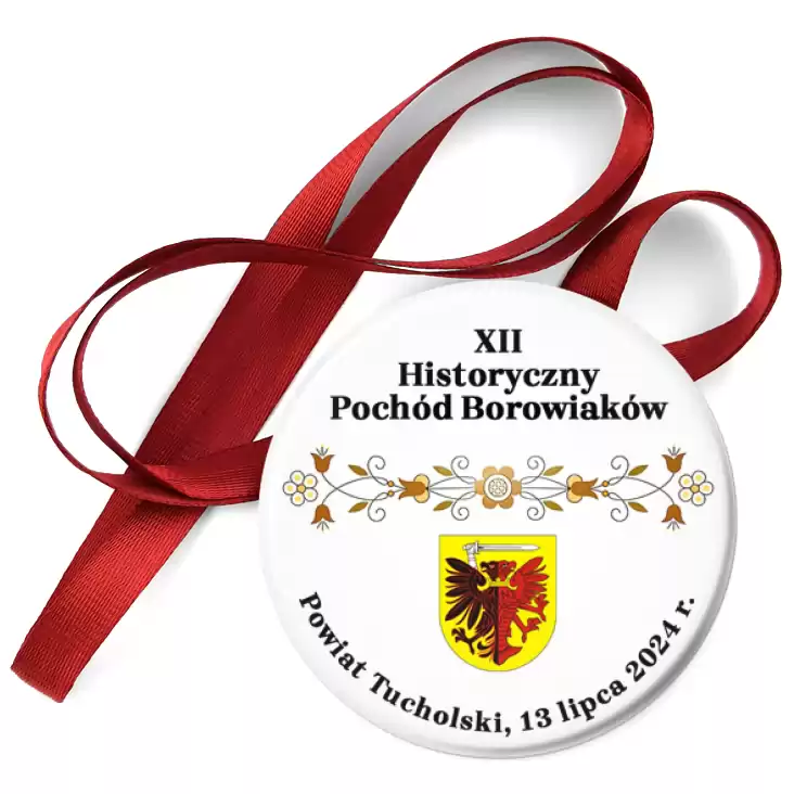 przypinka medal XII Historyczny Pochód Borowiaków