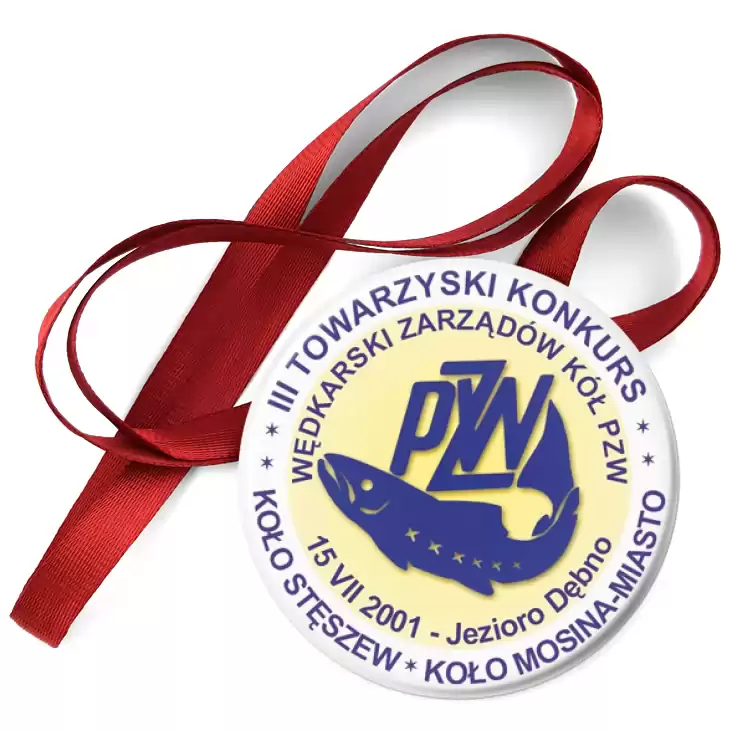 przypinka medal III Towarzyski Konkurs Wędkarski Zarządów Kół PZW