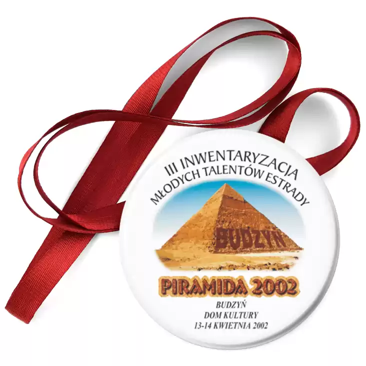 przypinka medal Piramida 2002 - Budzyń