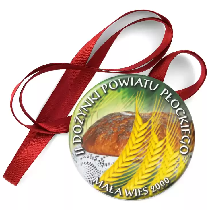 przypinka medal II Dożynki Powiatu Płockiego 