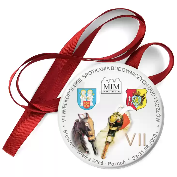 przypinka medal VII Wielkopolskie Spotkania Budowniczych Dud i Kozłów
