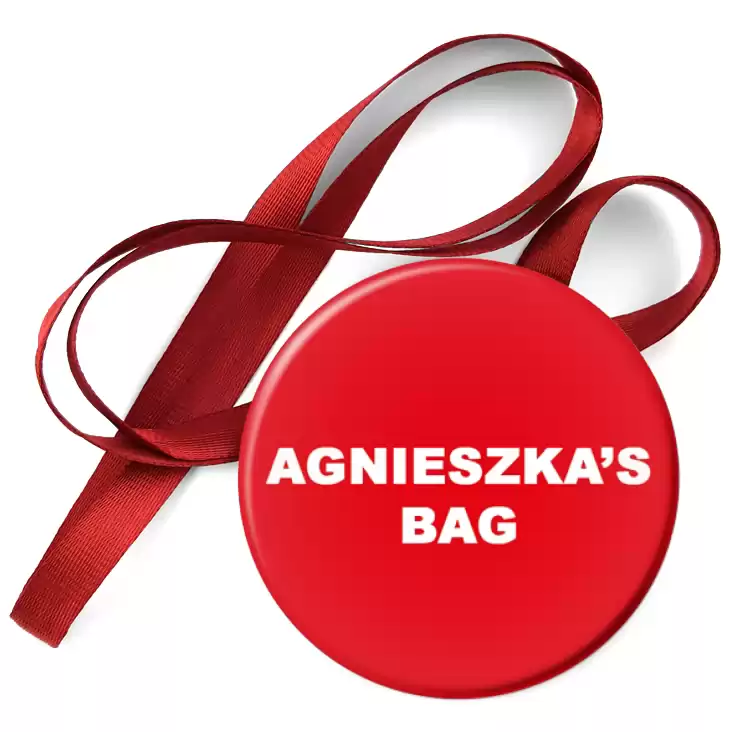 przypinka medal Agnieszka`s bag